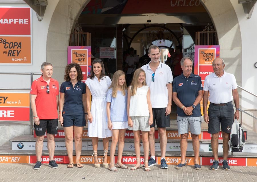 La Familia Real llega al Real Club Náutico de Palma en la cuarta jornada de la Copa del Rey MAPFRE