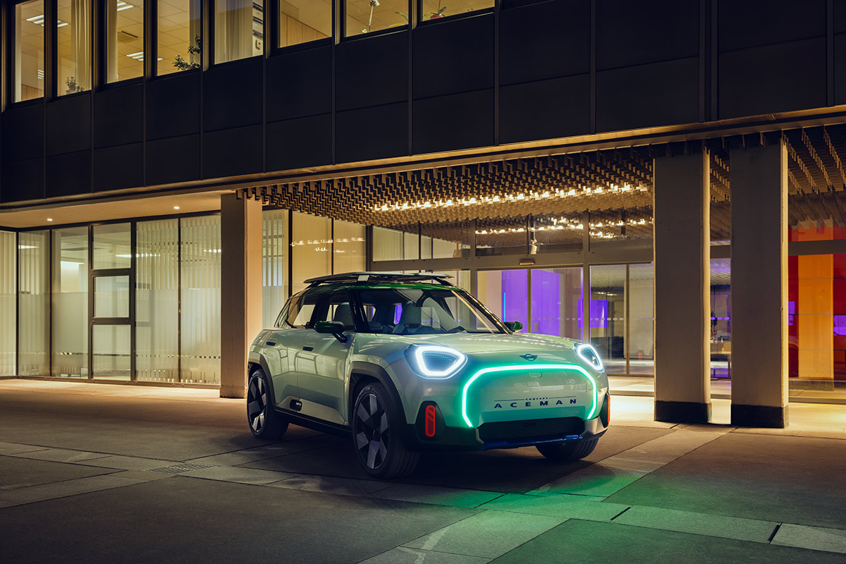 El MINI Concept Aceman: el primer crossover totalmente eléctrico de la nueva familia MINI.