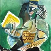 Auction Debut for Picasso’s Large-Scale Portrait of His Wife, Jacqueline Roque: Femme assise à la galette des rois