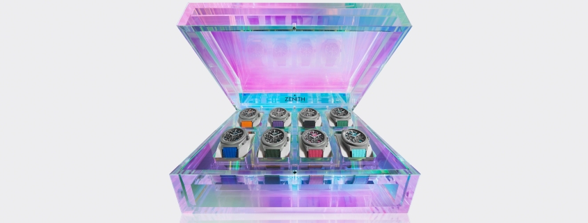 ZENITH UNVEILS “ULTRA COLOUR” BOX SET OF 8 CHROMATICALLY CHARGED DEFY 21 MODELS