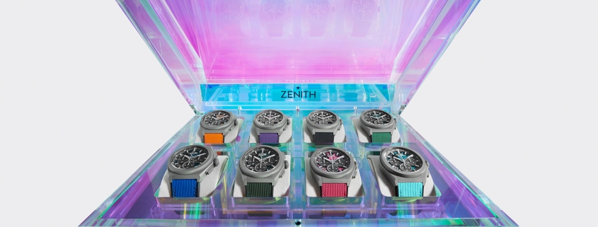 ZENITH UNVEILS “ULTRA COLOUR” BOX SET OF 8 CHROMATICALLY CHARGED DEFY 21 MODELS